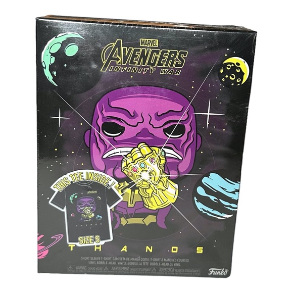 Funko Pop! Tees Marvel Avengers Infinity War Tee Vinyl Set - Small - Picture 1 of 4
